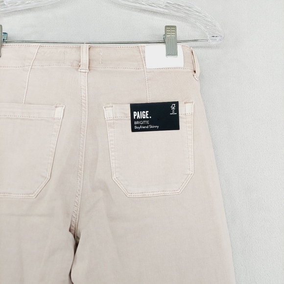 New PAIGE Brigitte Self Tie Angled Pockets in Vintage Eros Rose P3172 - Picture 6 of 11